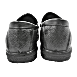 کفش مردانه چرم طبیعی کالج کشی مشکی  ارسال رایگان با گارانتی