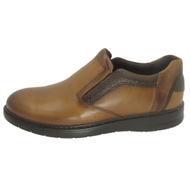 کفش مردانه چرم طبیعی پولیشی رویال کشی عسلی  ارسال رایگان با گارانتی