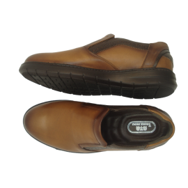 کفش مردانه چرم طبیعی پولیشی رویال کشی عسلی  ارسال رایگان با گارانتی