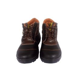 کفش مردانه چرم طبیعی نیم بوت بندی الماس مشکی ارسال رایگان با گارانتیALMAS