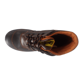 کفش مردانه چرم طبیعی نیم بوت بندی الماس مشکی ارسال رایگان با گارانتیALMAS