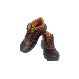 کفش مردانه چرم طبیعی نیم بوت بندی الماس مشکی ارسال رایگان با گارانتیALMAS