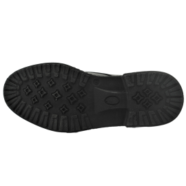 کفش مردانه چرم طبیعی نیم بوت بندی آیسان مشکی ارسال رایگان با گارانتیAISAN