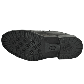 کفش مردانه چرم طبیعی نیم بوت آیسان زیپ دار مشکی  ارسال رایگان با گارانتیAISAN