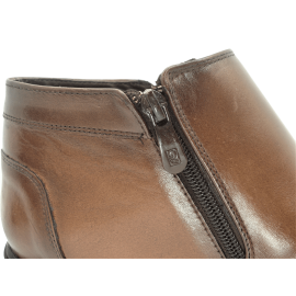 کفش مردانه چرم طبیعی نیم بوت کوشا عسلی ارسال رایگان با گارانتی