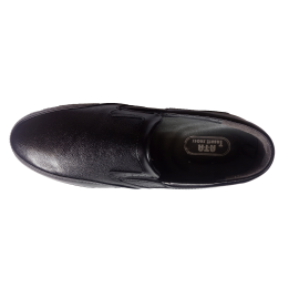 کفش مردانه چرم طبیعی فلورا کشی مشکی  ارسال رایگان با گارانتی FLORA