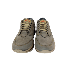 کفش مردانه چرم طبیعی نمونه بندی خاکستری  ارسال رایگان با گارانتیNEMOONEH