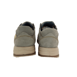 کفش مردانه چرم طبیعی نمونه بندی خاکستری  ارسال رایگان با گارانتیNEMOONEH