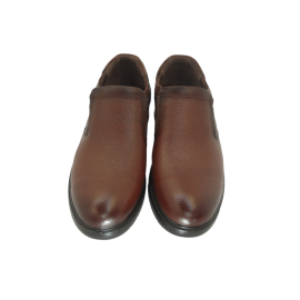 کفش مردانه چرم طبیعی رویال کشی عسلی  ارسال رایگان با گارانتیROYAL