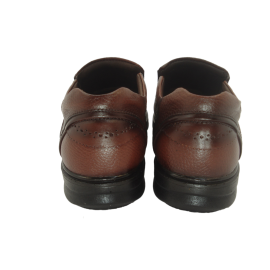 کفش مردانه چرم طبیعی رویال کشی عسلی  ارسال رایگان با گارانتیROYAL