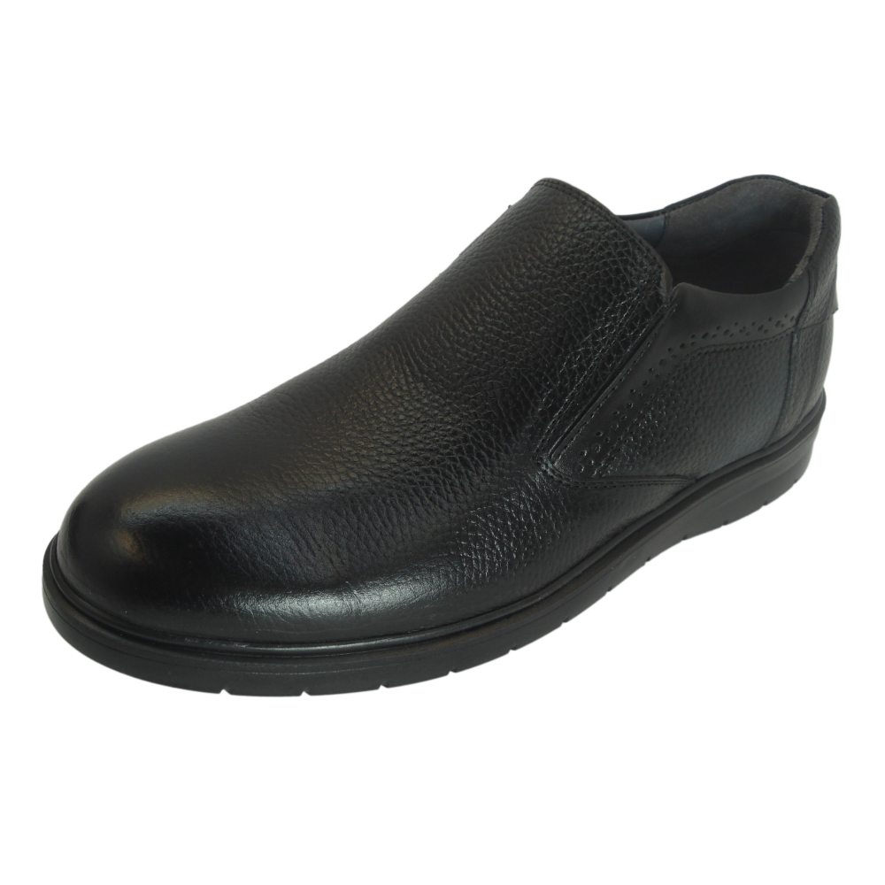 کفش مردانه چرم طبیعی رویال کشی مشکی  ارسال رایگان با گارانتیROYAL