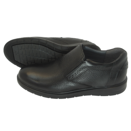 کفش مردانه چرم طبیعی رویال کشی مشکی  ارسال رایگان با گارانتیROYAL