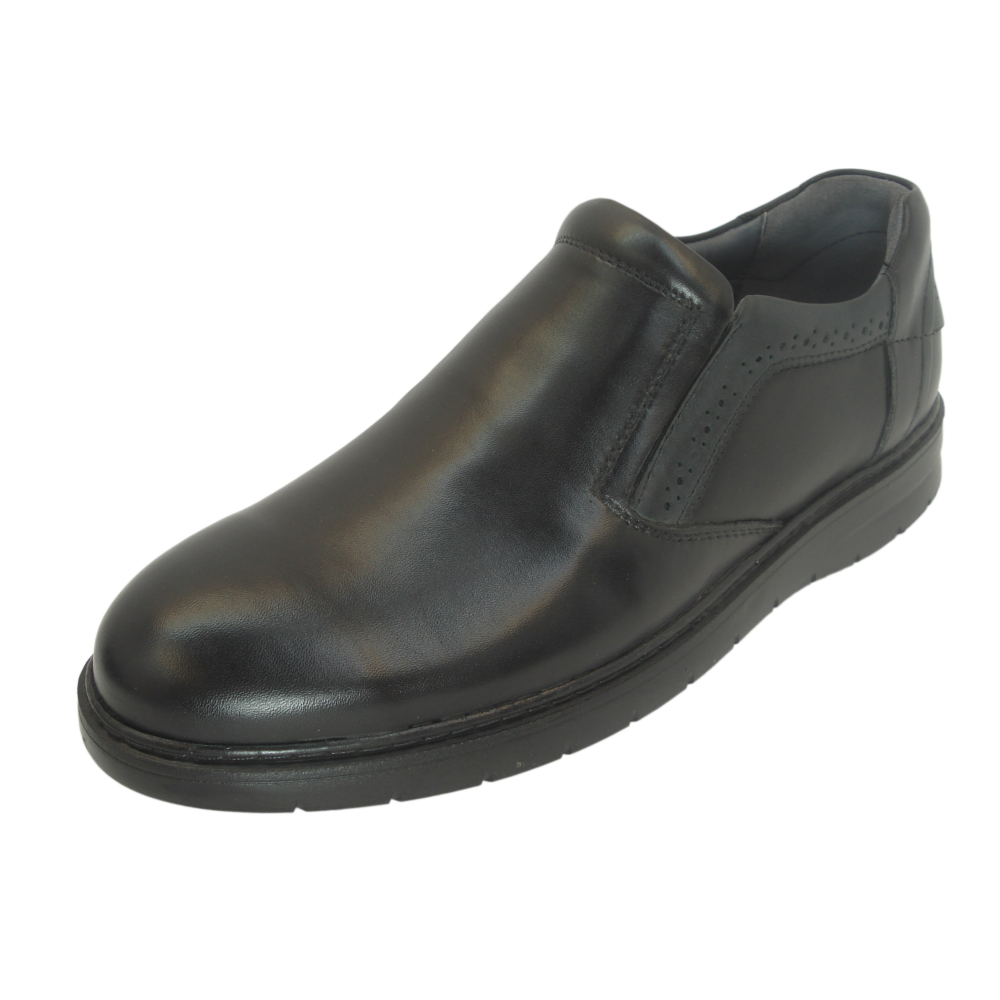 کفش مردانه چرم طبیعی پولیشی رویال کشی مشکی  ارسال رایگان با گارانتی