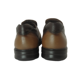 کفش مردانه چرم طبیعی پولیشی رویال بندی عسلی ارسال رایگان با گارانتی