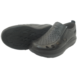 کفش مردانه چرم طبیعی  تابستانی آیسان مشکی ارسال رایگان با گارانتیAISAN