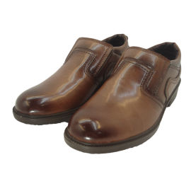 کفش مردانه چرم مصنوعی لرد کشی عسلی  ارسال رایگان 