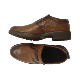 کفش مردانه چرم مصنوعی لرد کشی عسلی  ارسال رایگان 