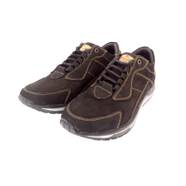 کفش مردانه چرم طبیعی نمونه بندی مشکی  ارسال رایگان با گارانتیNEMOONEH