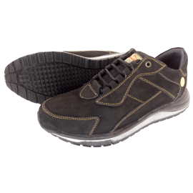 کفش مردانه چرم طبیعی نمونه بندی مشکی  ارسال رایگان با گارانتیNEMOONEH