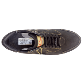 کفش مردانه چرم طبیعی نمونه بندی مشکی  ارسال رایگان با گارانتیNEMOONEH