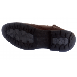 کفش مردانه چرم طبیعی نیم بوت زیپ دار و بندی آتا قهوه ای  ارسال رایگان با گارانتی ATA