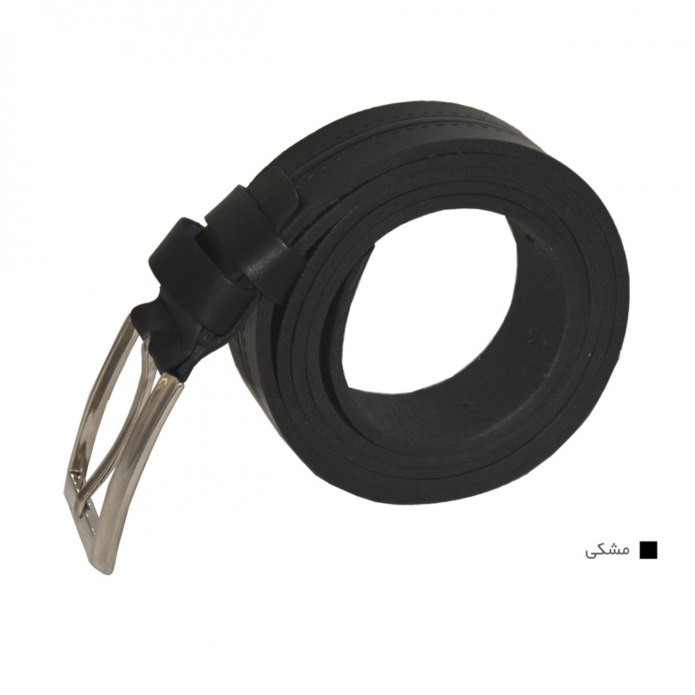 کمربند چرم طبیعی مردانه مشکی 3 سانتی ارسال رایگان