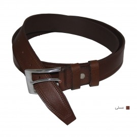 کمربند چرم طبیعی مردانه عسلی 3.5 سانتی ارسال رایگان