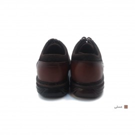 کفش مردانه چرم طبیعی آتیلا عسلی  ارسال رایگان با گارانتیATEILA