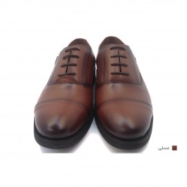 کفش مردانه چرم طبیعی کلاسیک سگکدار عسلی ارسال رایگان با گارانتی