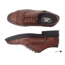 کفش مردانه چرم طبیعی کلاسیک سگکدار عسلی ارسال رایگان با گارانتی