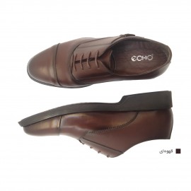 کفش مردانه چرم طبیعی کلاسیک سگکدار قهوه ای ارسال رایگان با گارانتی