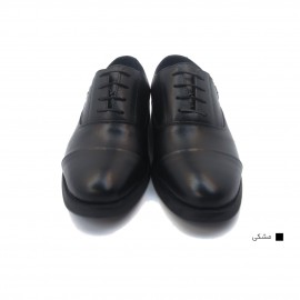 کفش مردانه چرم طبیعی کلاسیک سگکدار مشکی ارسال رایگان با گارانتی