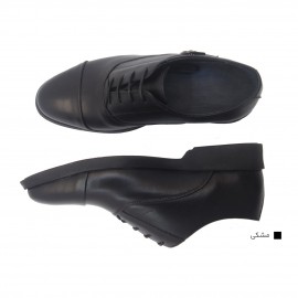 کفش مردانه چرم طبیعی کلاسیک سگکدار مشکی ارسال رایگان با گارانتی