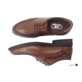 کفش مردانه چرم طبیعی کلاسیک ساعتی عسلی  ارسال رایگان با گارانتی