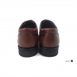 کفش مردانه چرم طبیعی کلاسیک ساعتی عسلی  ارسال رایگان با گارانتی