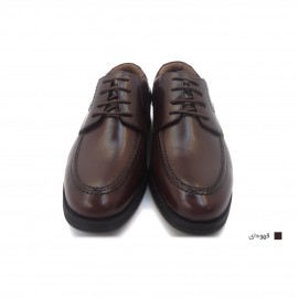 کفش مردانه چرم طبیعی کلاسیک ساعتی قهوه‌ای ارسال رایگان با گارانتی