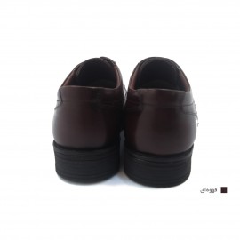 کفش مردانه چرم طبیعی کلاسیک ساعتی قهوه‌ای ارسال رایگان با گارانتی