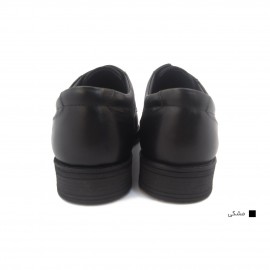 کفش مردانه چرم طبیعی کلاسیک ساعتی مشکی ارسال رایگان با گارانتی