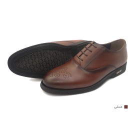 کفش مردانه چرم طبیعی کلاسیک بوته عسلی  ارسال رایگان با گارانتی