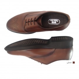 کفش مردانه چرم طبیعی کلاسیک بوته عسلی  ارسال رایگان با گارانتی