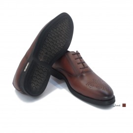 کفش مردانه چرم طبیعی کلاسیک بوته عسلی  ارسال رایگان با گارانتی