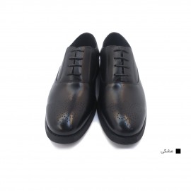 کفش مردانه چرم طبیعی کلاسیک بوته مشکی  ارسال رایگان با گارانتی