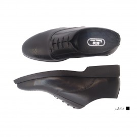 کفش مردانه چرم طبیعی کلاسیک بوته مشکی  ارسال رایگان با گارانتی