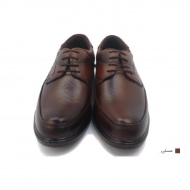 کفش مردانه چرم طبیعی  وستا بندی عسلی ارسال رایگان با گارانتیVESTA