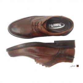 کفش مردانه چرم طبیعی  وستا بندی عسلی ارسال رایگان با گارانتیVESTA