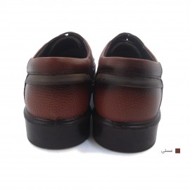 کفش مردانه چرم طبیعی  وستا بندی عسلی ارسال رایگان با گارانتیVESTA