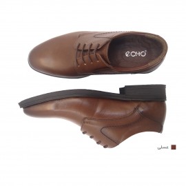 کفش مردانه چرم طبیعی کلاسیک ساده عسلی  ارسال رایگان با گارانتی