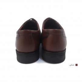 کفش مردانه چرم طبیعی کلاسیک ساده عسلی  ارسال رایگان با گارانتی