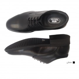 کفش مردانه چرم طبیعی کلاسیک ساده مشکی  ارسال رایگان با گارانتی