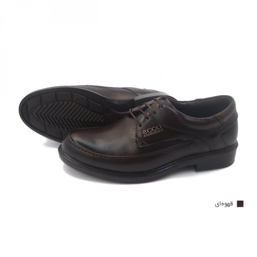 کفش مردانه چرم طبیعی  وستا بندی قهوه‌ای  ارسال رایگان با گارانتیVESTA